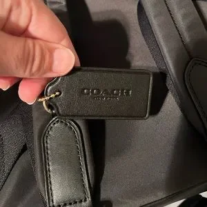 Coach | Bags | Nwot Coach Backpack Leather Black And Canvas 